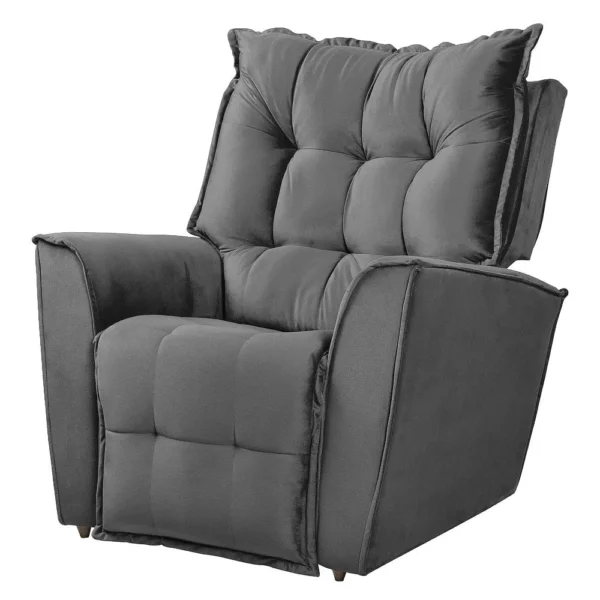 Poltrona do Papai Reclinável King Veludo – Star Confort
