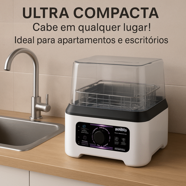 Mini Máquina de Lavar Louça Portátil 3L - A Revolução da Limpeza na Sua Casa!
