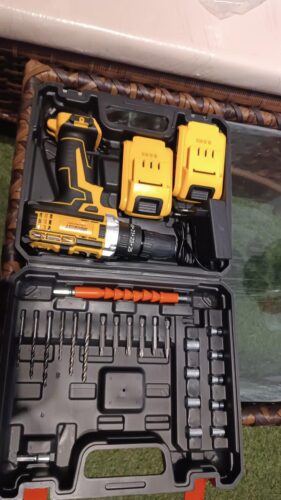 Parafusadeira Furadeira 48V 2 Baterias Com Maleta e Acessórios Completo photo review